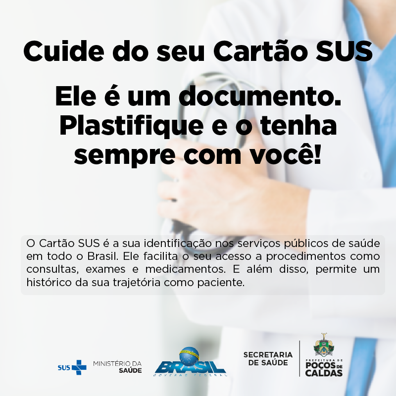 Conheça os benefícios do Cartão SUS e saiba onde adquirir - Prefeitura do  Paulista - Cuidando da cidade, trabalhando pra você.