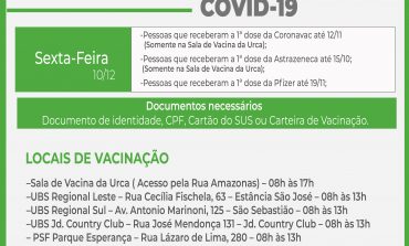 Acontece nesta sexta-feira a aplicação da 2ª dose da vacina contra COVID-19