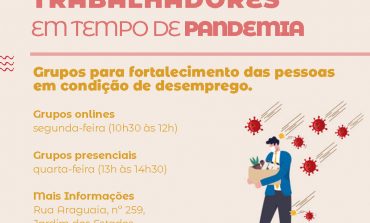 Projeto “Promoção da saúde mental para trabalhadores em tempo de pandemia” abre inscrições para pessoas em condição de desemprego