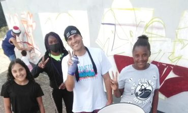 Projeto “Na batida do Hip Hop” promove oficina de graffiti no CEU da Zona Leste