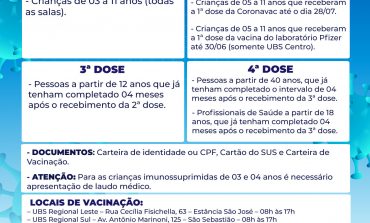 Vacinação contra COVID-19 segue nesta sexta (26)
