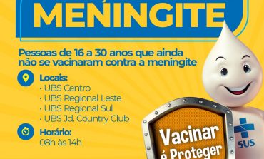 Vacinação contra meningite acontece neste sábado (10)