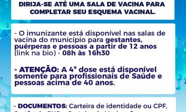 APLICAÇÃO DA VACINA CONTRA COVID-19 ACONTECE NESTA TERÇA (28)