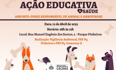 Ação educativa de saúde sobre posse responsável de animais e dengue será realizada nesta quarta (12) no Pq. Pinheiros