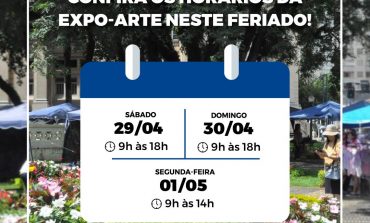 Expo-Arte de Rua terá horário especial de funcionamento neste final de semana e no feriado de 1º de maio