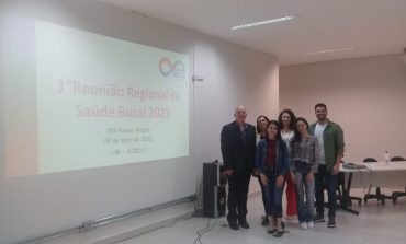 Equipe da Saúde Bucal do município e equipe da odontologia hospitalar da Santa Casa participam de reunião regional
