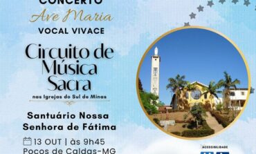 Apresentações do “Concerto Ave Maria Vocal Vivace” começam neste domingo, no Santuário Nossa Senhora de Fátima